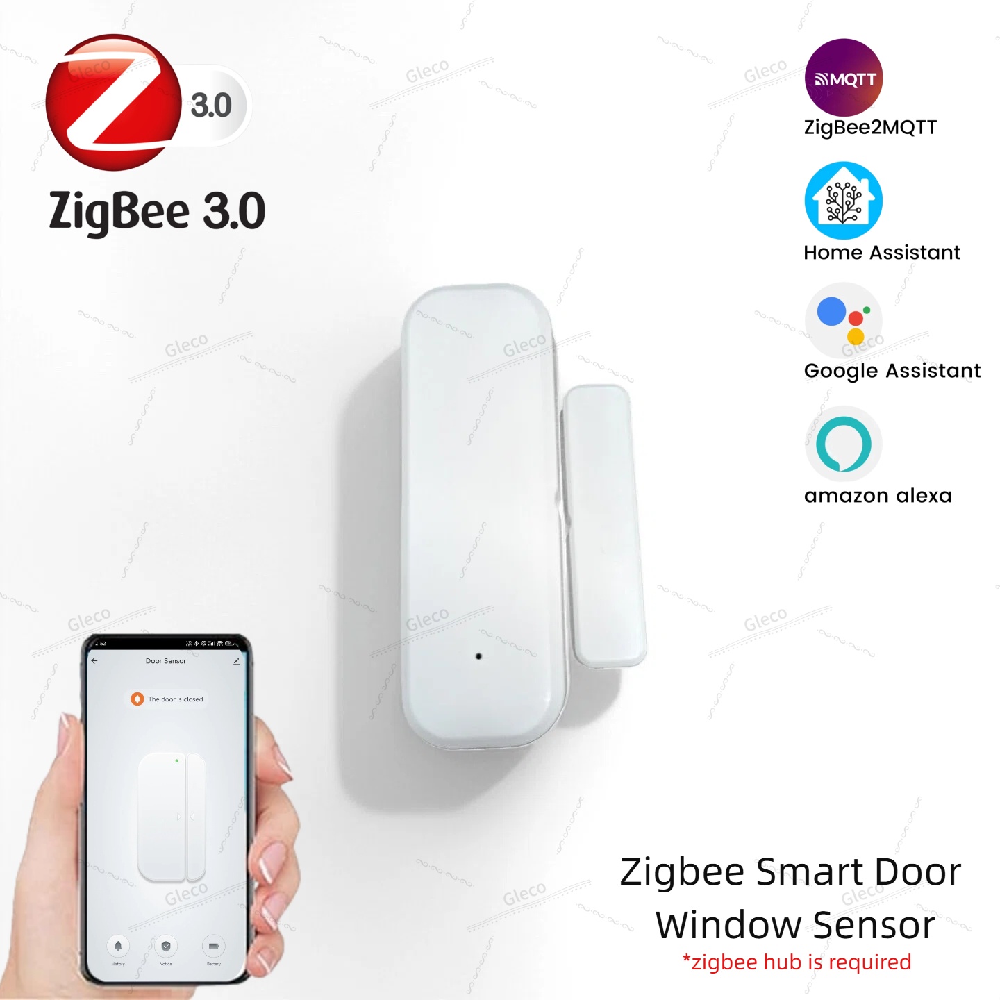 Home Automation Technology - Sensor de puerta y ventana Zigbee,