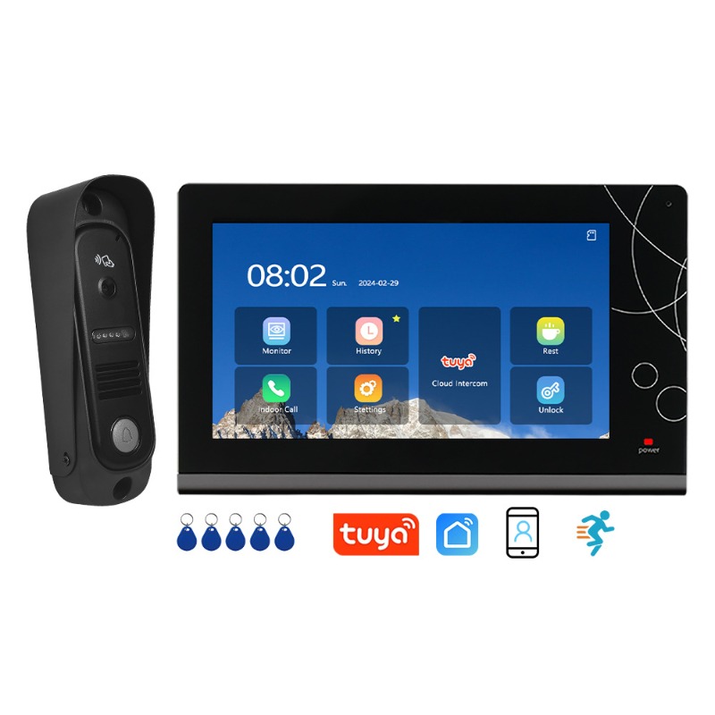 Smart Doorbell Wired - Videoportero Inteligente WiFi de 7 Pulgadas,